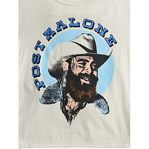 Post Malone Boy’s Retro Graphic Crewneck Tee with Short Sleeves $2.99+
