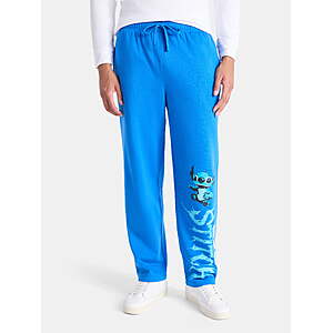 Lilo & Stitch Men's Stitch 626 Embroidered Relaxed Fit Sweatpants, Size M $7.57