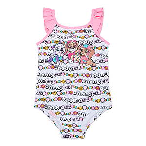Character Toddler Girl Ruffle Strap One- Piece Swimsuit Paw Patrol, My Little Pony $2.67+