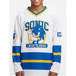 Boys Graphic Hockey Jersey Star Wars Darth Vader, Sonic, Spider-Man Size 14-16 $4.85