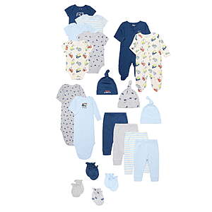 Garanimals Newborn & Baby 100% Cotton $13.25 Layette Gift Set, Sizes NB–6/9M, 20-Piece