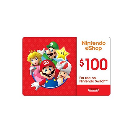 $15 Target GC wyb Nintendo eShop Gift Card $100 (Email Delivery)