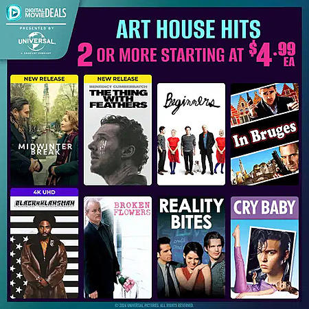 Great Deal: Art House Films from $4.99!