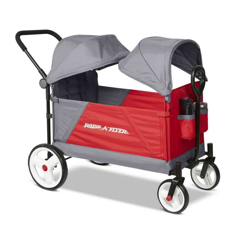 YMMV- (IN STORE)Radio Flyer  Discovery Stroll  N Wagon with Canopies  Folding Wagon  Gray and Red $79