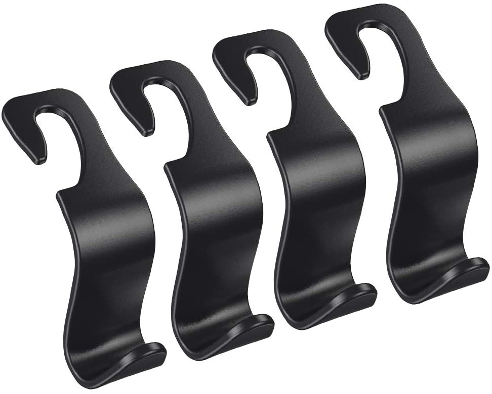 4-Pack Car Vehicle Back Seat Headrest Hook Hanger Storage for Purse Groceries Bag Handbag $3.99