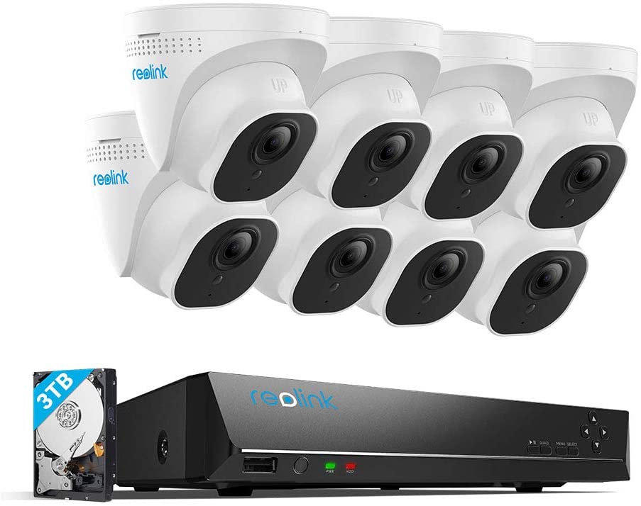 Reolink RLK16-800D 4K 16CH PoE System - H.265 8pcs 4K Cameras w/ 3TB HDD, $764.99