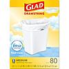 80-Count Glad Medium 8 Gallon Trash Bags (Febreze Fresh Clean) $12.34 w/ S&amp;amp;S + Free Shipping at Amazon