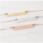 Eve's Addiction: Engravable Name Bar Necklace 50% off + Free S/H $50