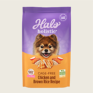 Halo Holistic Dog Food 3.5lb - Chicken and Brown Rice Recipe Dry Dog Food Bag & More $  11.99