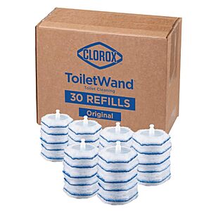 30-Count Clorox ToiletWand Disposable Disinfecting Wand Head Refills .20 w/ Subscribe & Save