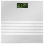 Bally Total Fitness Digital Bathroom Scale - Glass, 400lb Capacity, Large Digital LCD Display - Silver $6.78