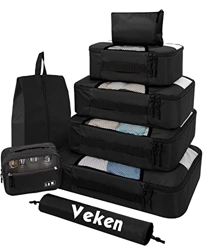 8 Set of Packing Cubes for Suitcases in 4 Sizes $19.99 Amazon Prime