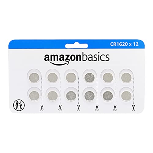 Amazon Basics - 12-Pack CR1620 3-Volt Lithium Coin Cell Battery [$6.68]