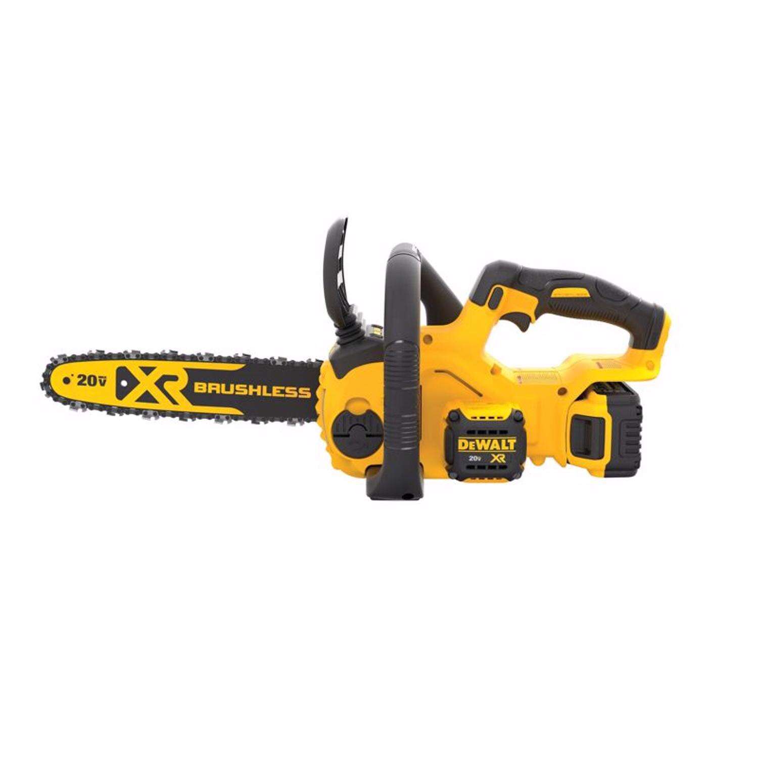 DEWALT 20V Max XR 12” Chainsaw, 5 Ah Battery, Charger + FREE 22” Hedge Trimmer - $229