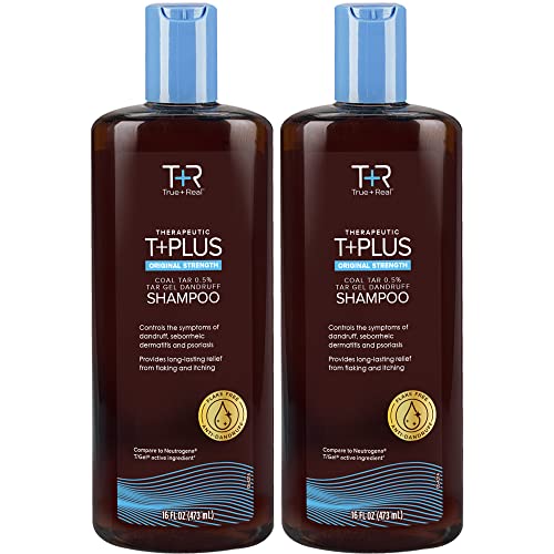 2 Pack - True+Real Therapeutic Plus Tar Gel Anti-Dandruff Shampoo 16 Fl Oz - $8.69