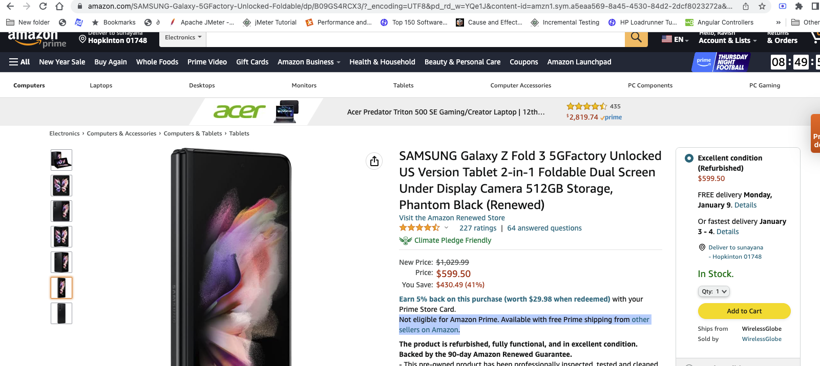 Amazons Galaxy Z Fold 7 Deal Time Is Running Out - 3zjz771
