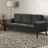 Elm & Oak Nathaniel Sofa with Side Pocket and USB Power, Black Upholstery $225 + Free Shipping