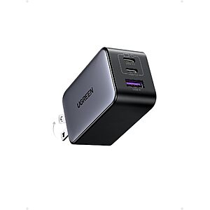 Prime Members: 3-Port UGREEN 65W Nexode USB-C GaN Wall Block $24 & More + Free S&H