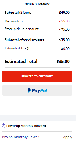 Gamestop $5 off $40 Store Pick Up, 2 x $20 Nintendo eShop Card for $35