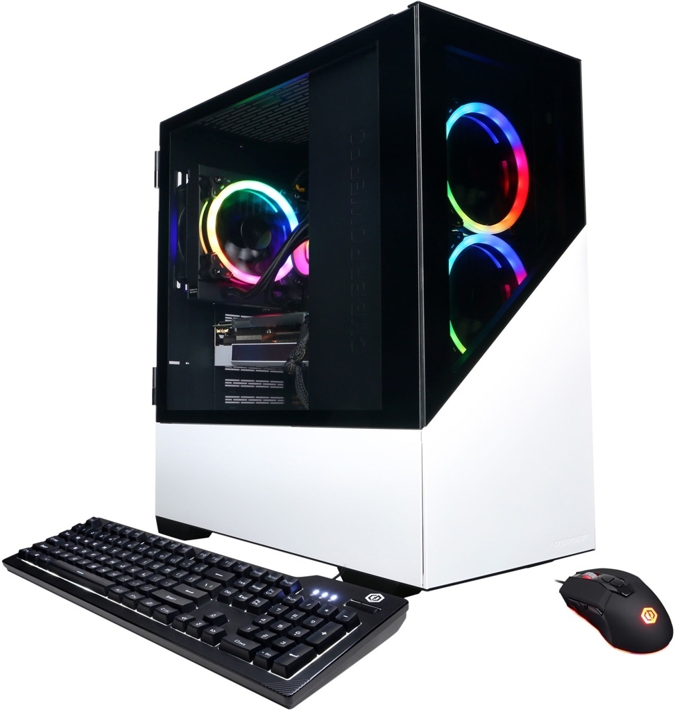CyberPowerPC Gamer Supreme Gaming Desktop AMD Ryzen 7 5700G 16GB Memory NVIDIA GeForce RTX 3070 Ti 1TB SSD White SLC8600BSTV3 - $1290