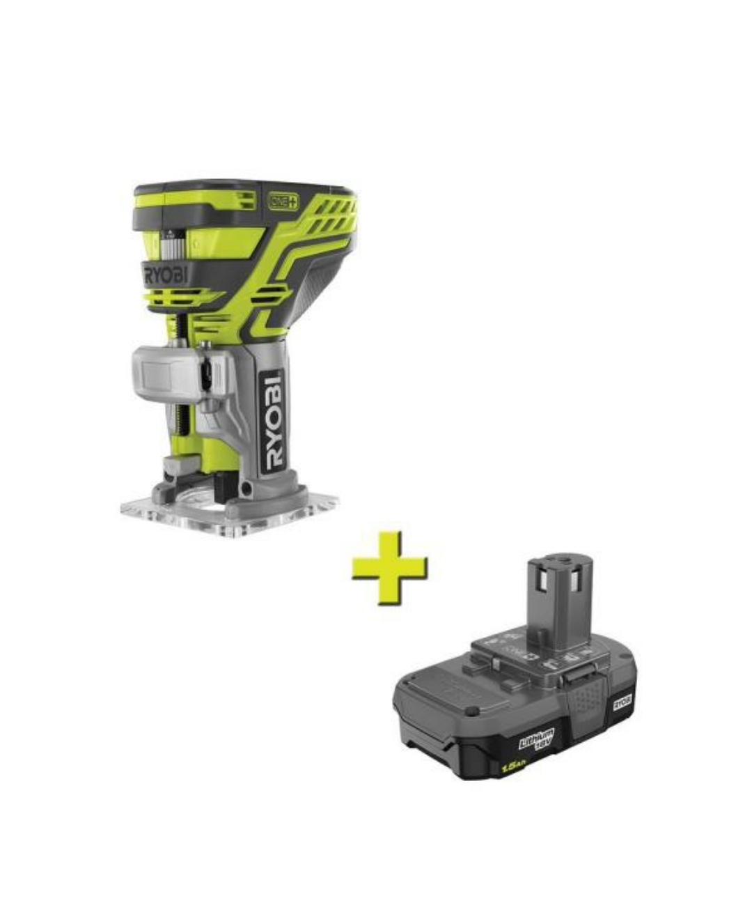 Ryobi 18 Volt One Cordless Fixed Base Trim Route With 1 5 Ah Compact Lithium Ion Battery 69 99