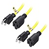 Prime Members: 2-Pack Cable Matters 6' Indoor/Outdoor Heavy-Duty Extension Cords w/ Lifetime Warranty $9, 2-Pack 3' for $6 + Free Shipping
