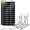 ECO-WORTHY 2-Pack 195W Bifacial Solar Panels + 2-Pack 45&amp;quot; Mounting Brackets $240 + Free Shipping