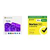 Software Bundles: 12-Month Microsoft Family (6-Users) + 1-Year Norton 360 Standard (1 Device) $68 &amp;amp; More (Digital Delivery)