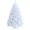 6' Costway Iridescent White Artificial Christmas Tree w/ Base $50 + Free Shipping