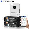 2-Pack Eco-Worthy 48V 100Ah Battery+10KW 48V Off-Grid Inverter Home Backup Power $2500 + Free Shipping