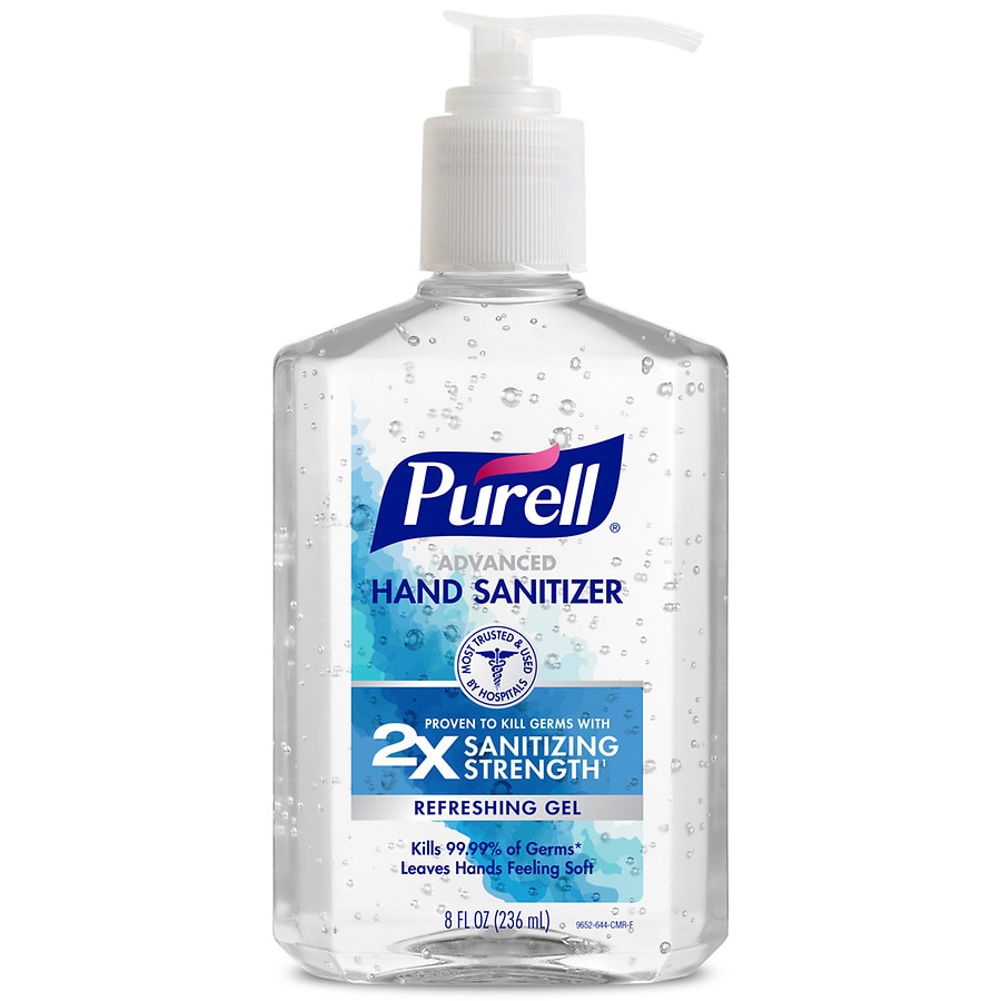 8oz. Purell Advanced Hand Sanitizer Pump (various scents)