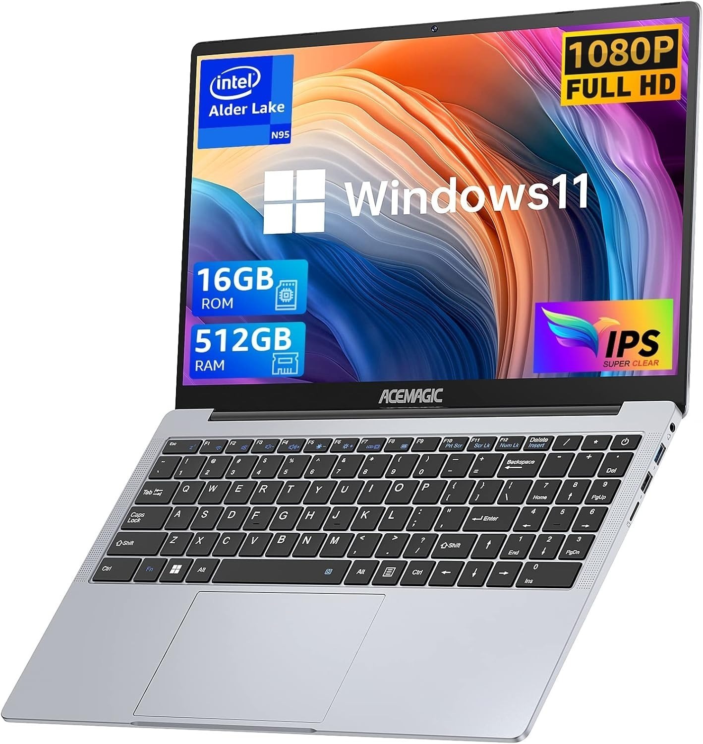 ACEMAGIC ‎AX15 Laptop: 15.6" FHD Display, Intel Quad-Core 12th Alder Lake N95, 16GB DDR4, 512GB SSD $230 + Free Shipping