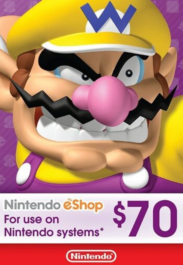 $70 Nintendo eShop Gift Card (Digital Delivery) for $58