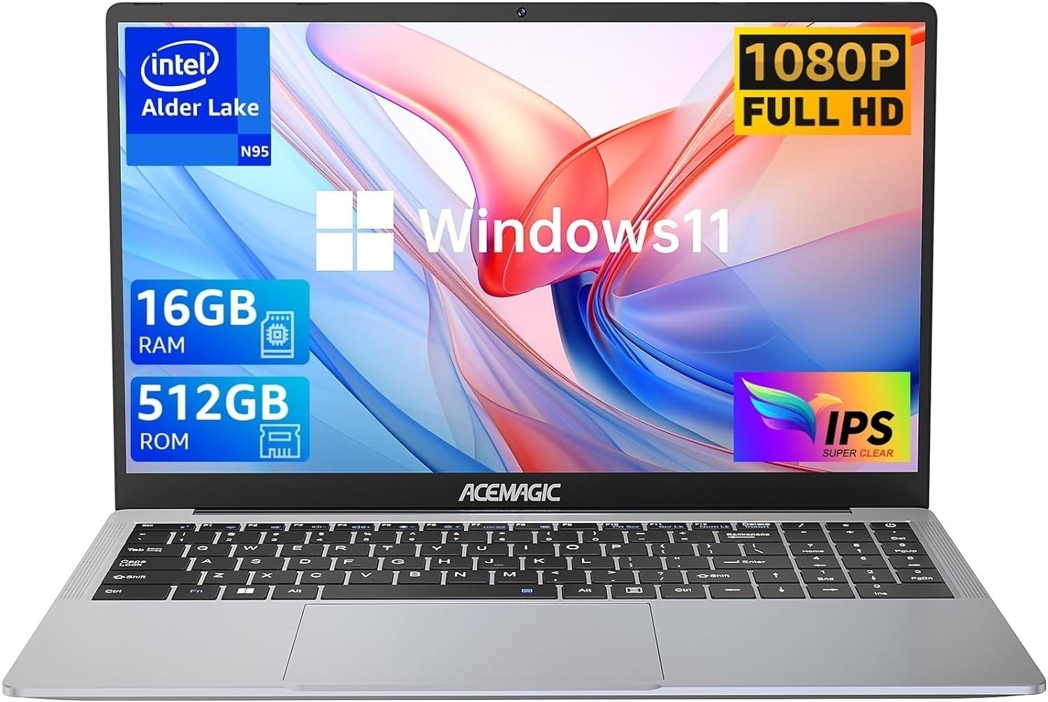 ACEMAGIC ‎AX15 Laptop: 15.6" FHD Display, Intel Quad-Core 12th Alder Lake N95, 16GB DDR4, 512GB SSD $225 + Free Shipping
