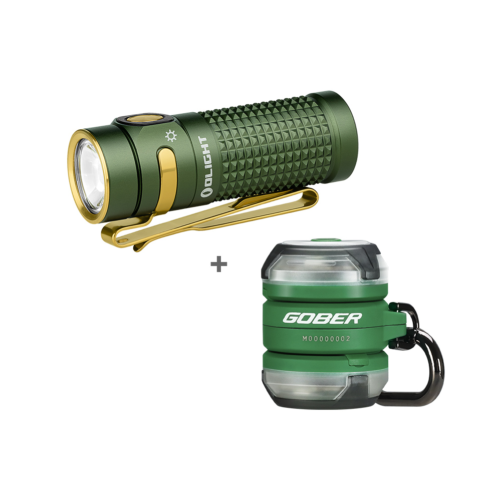 Olight Black Friday Sale: Baton 4 Rechargeable LED Flashlight + Gober Clip-On Beacon Light (Green) $50.21 & More + Free Shipping