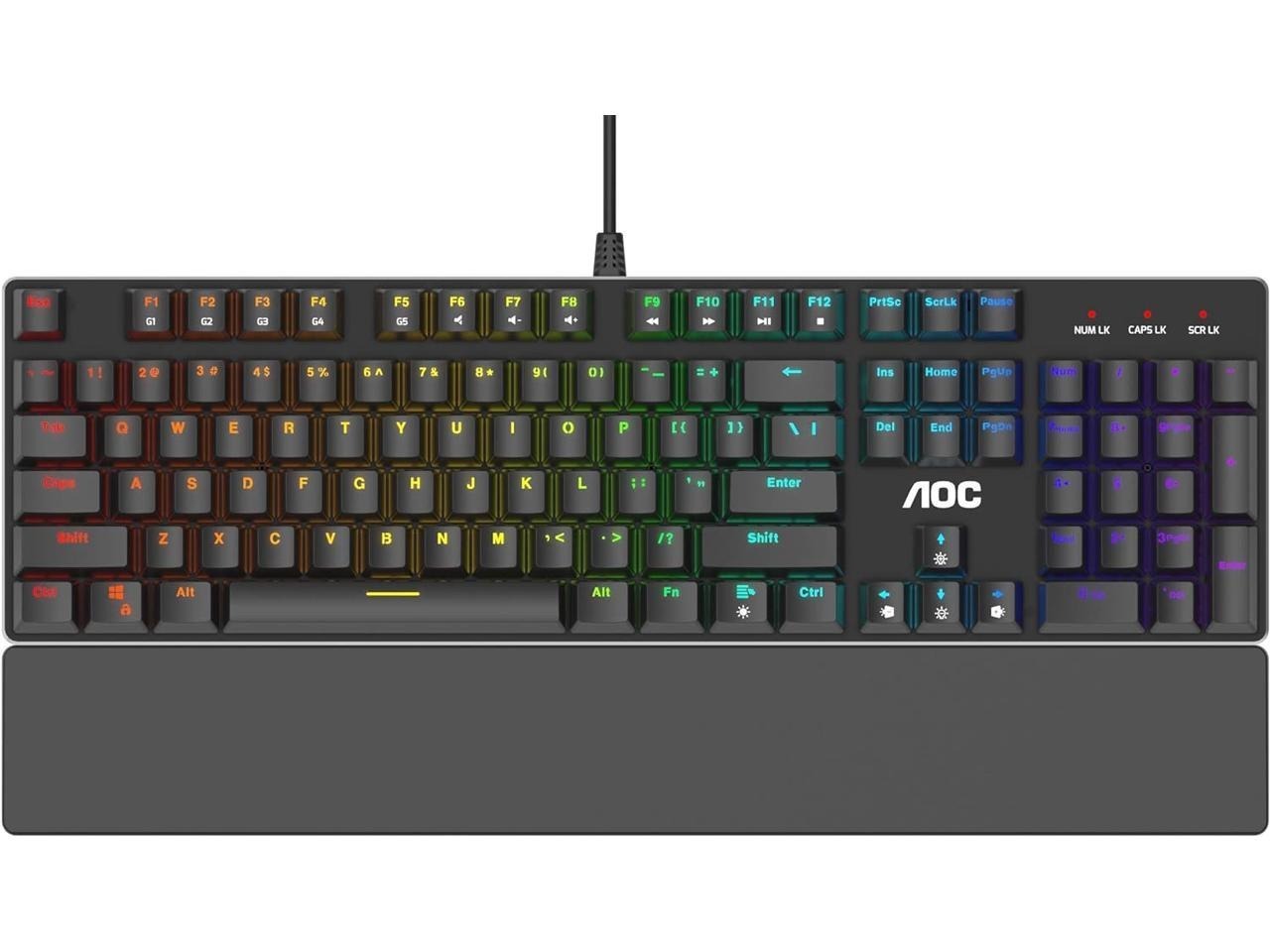 AOC Gaming Full RGB Mechanical Keyboard (Outemu Blue Switches) $20 + Free Shipping