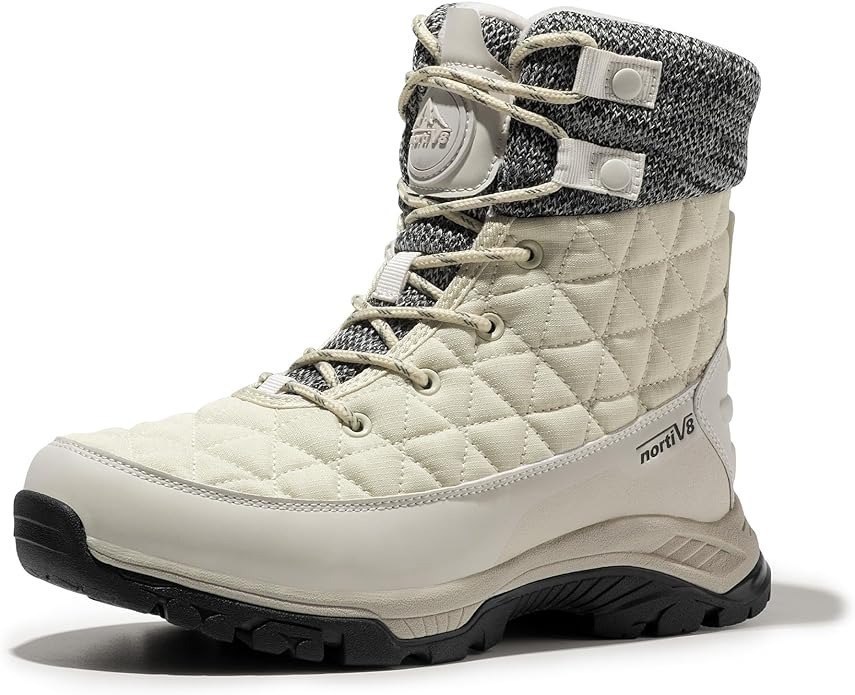 Nortiv 8 Women's Lace Up Insulated Winter Hiking Boots (Various Colors