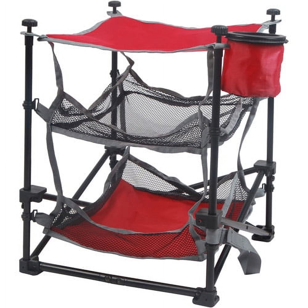Ozark Trail 3 Shelf Camping Table Red