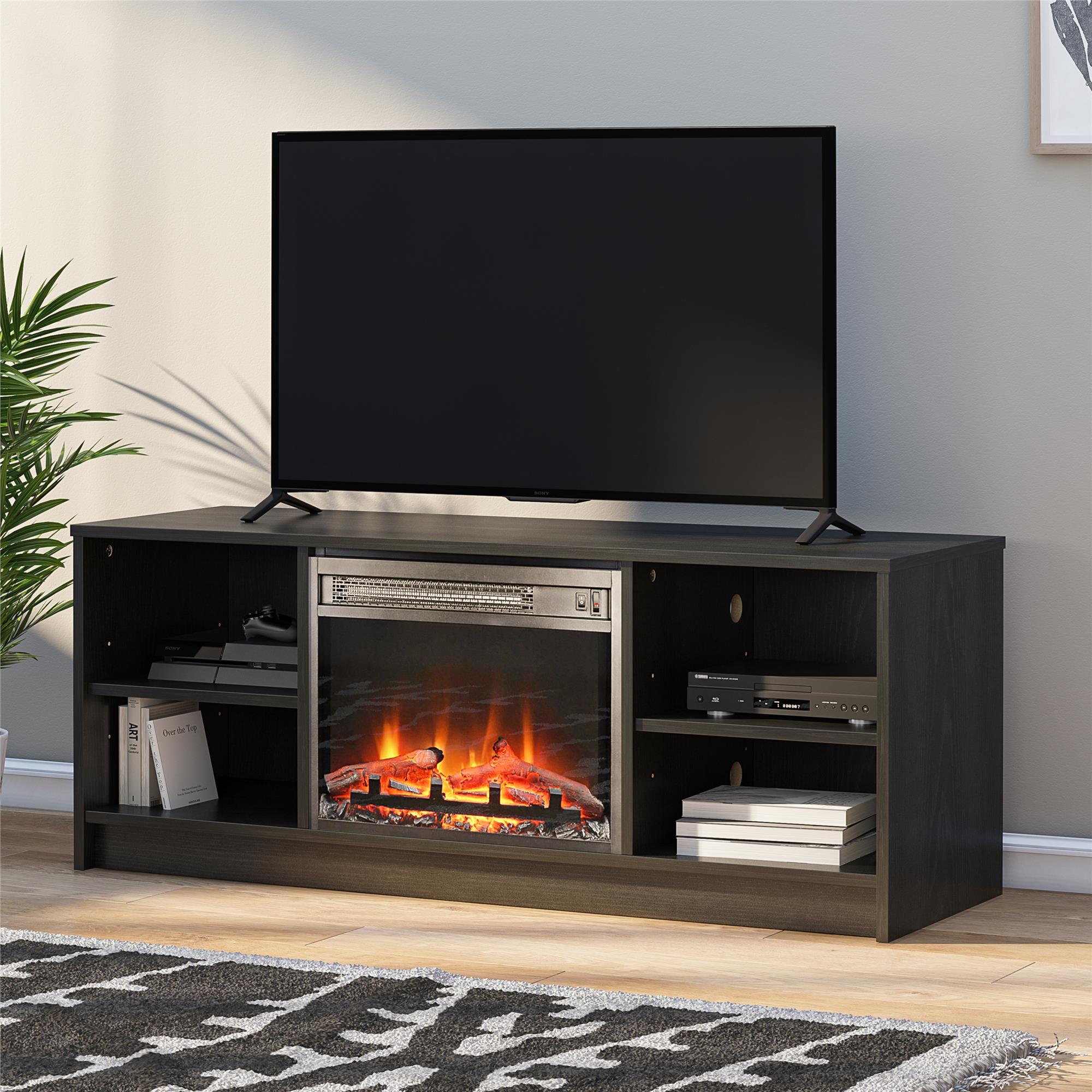 Mainstays Fireplace TV Stand for TVs Up to 55" (Various Colors) $116 + Free Shipping