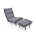 Costway Modern Armless Reclining Accent Chair with Ottoman $99 + Free Shipping