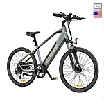 ENGWE P26 Electric Mountain Bike: 26&quot; Tire, 500W Motor, 48V13.6Ah Battery, 28Mph Max Speed, 53 Mile Range, 7-Speed (Blue or Gray) $653.69 + Free Shipping
