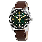 SEIKO Kinetic Men's Green Dial Watch w/ Brown Leather Strap $153 + Free Shipping