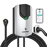 AVAPOW 48-Amp 240V Smart WiFi Level 2 EV Charger w/ 25' Cable (Silver) $300 + Free Shipping