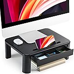 Loryergo Height Adjustable Monitor Stand w/ Drawer $13.30 &amp; More