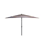 Hampton Bay 10' x 6' Striped Aluminum Patio Umbrella w/ Crank &amp; Auto-Tilt $59 + Free Shipping