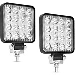 2-Pack YITAMOTOR 4&quot; 48W LED Square Pod Lights w/ Spot/Flood Combo Beam for Vehicle $8.75 + Free Shipping w/ Prime or $35+ orders