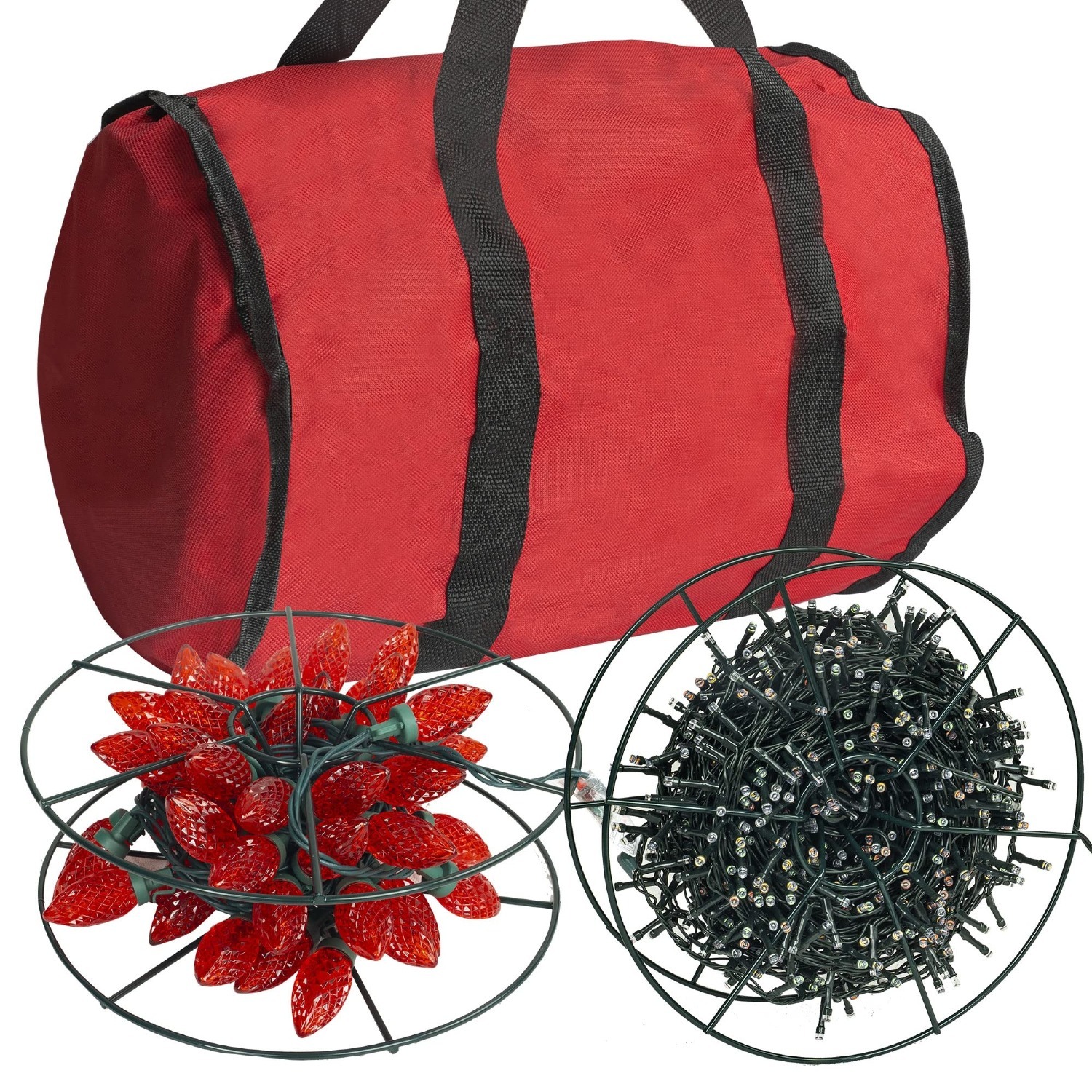 Christmas Lights Storage Bag w/ 3 Metal Reels for String Lights $10 + Free Shipping w/ Prime or $35+ orders
