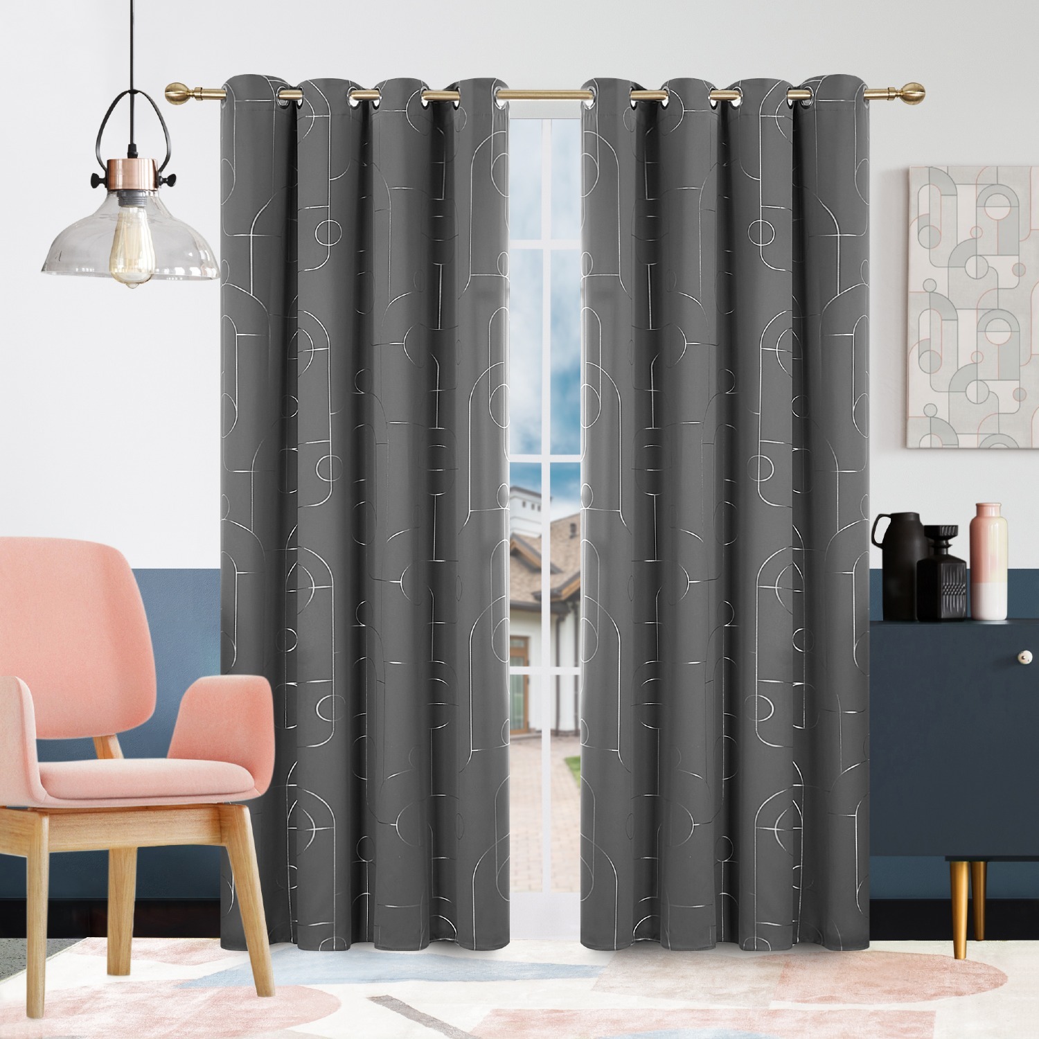 2-Pack Deconovo Thermal Insulated Blackout Curtains (Various Colors & Sizes) from $9 + Free Shipping w/ Prime or $35+ orders