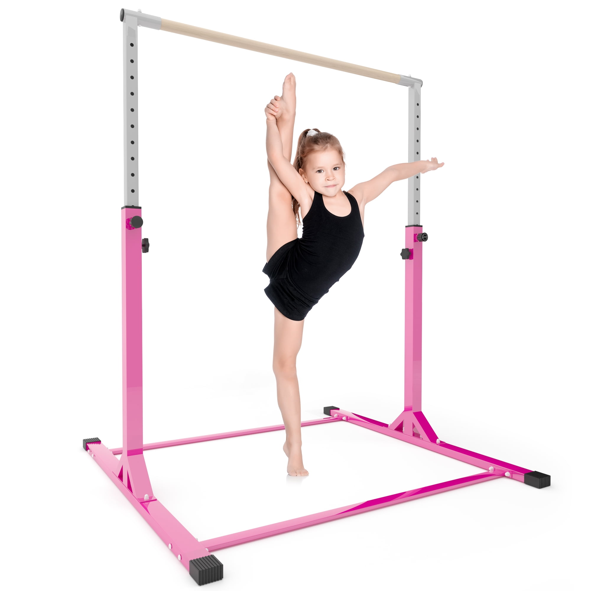Pink Heavy Duty Adjustable Kids' Gymnastics Bar $90 + Free Shipping
