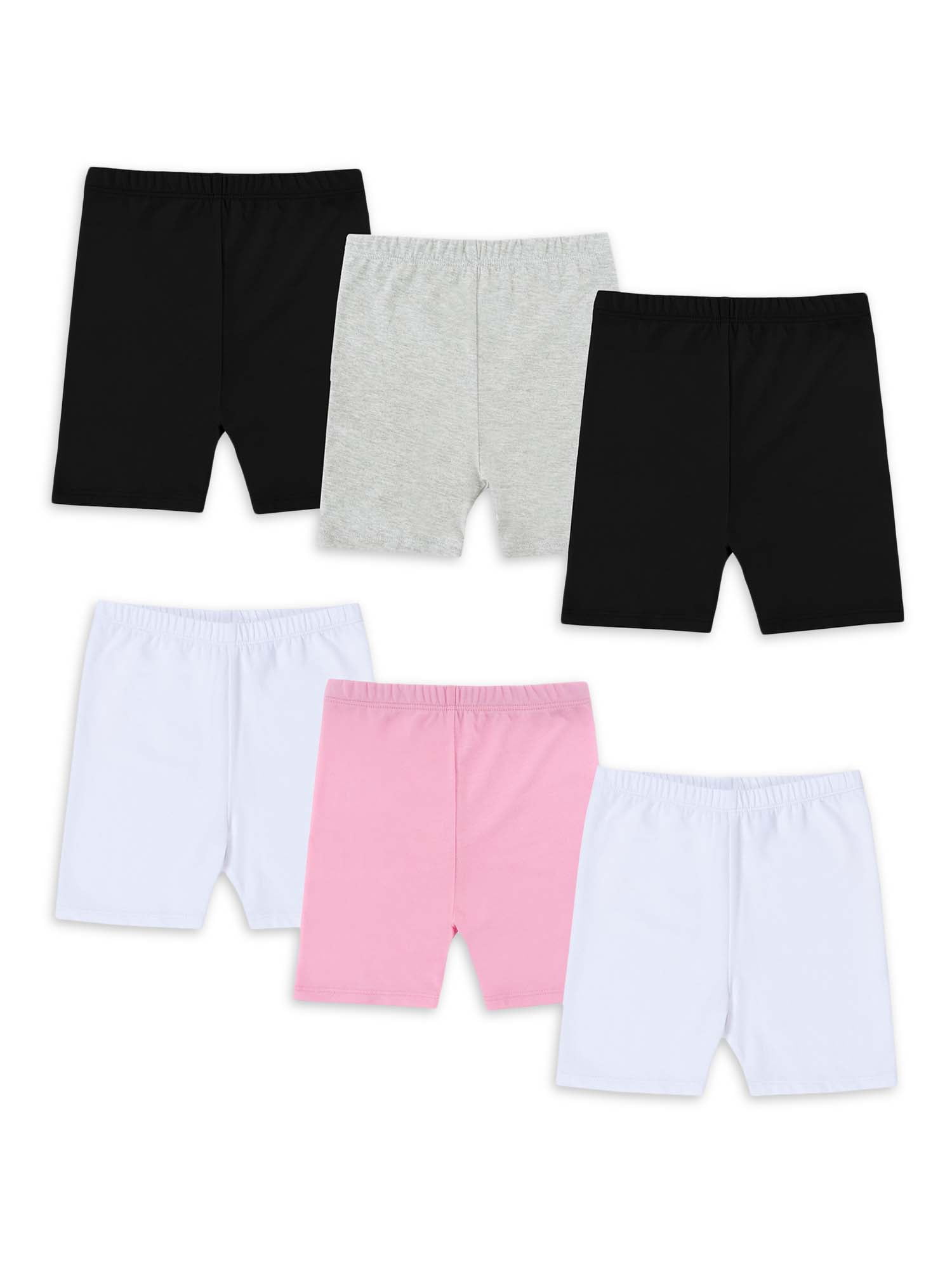 6-Pack Wonder Nation Toddler Girl Play Shorts (Various Colors, Sizes 2T-5T) $8 + Free Shipping w/ Walmart+ or Free Store Pickup